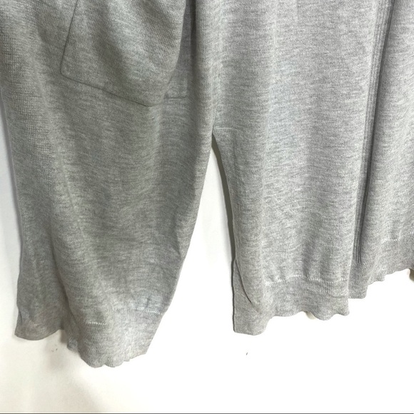 Abound Solid Knit Open Front Long Sleeves Longline Cardigan Sweater With pockets - Picture 6 of 11